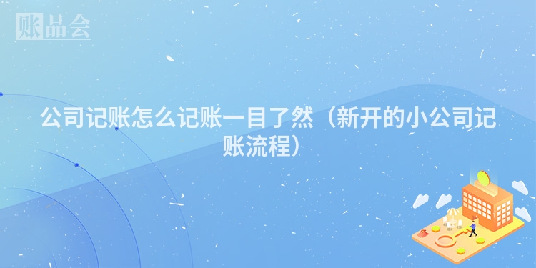 公司记账怎么记账一目了然（新开的小公司记账流程）