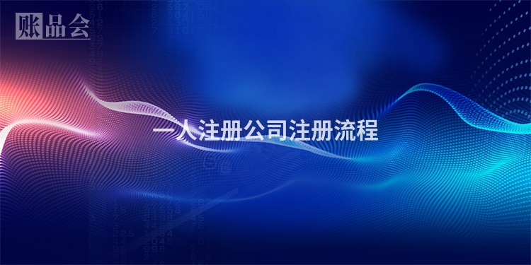 一人注册公司注册流程