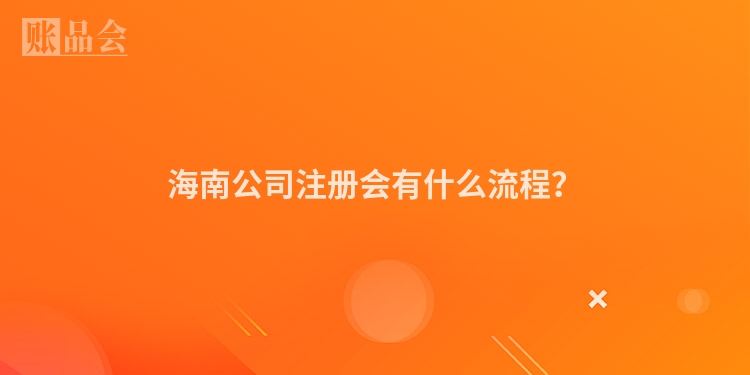 海南公司注册会有什么流程？