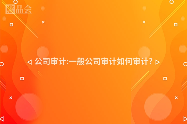 公司审计:一般公司审计如何审计?